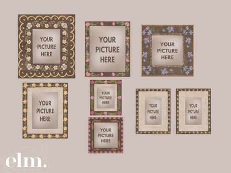 Second Life Marketplace - Elm. Quaint Cottage Frames [Walnut]
